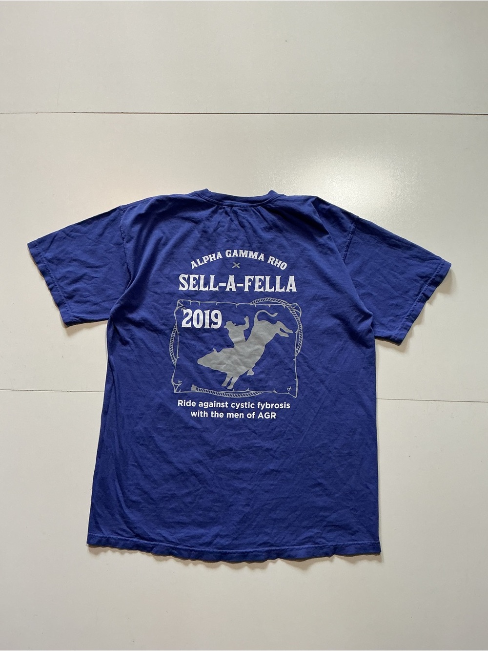 Comfort Colors Alpha Gamma Rho Sell A Fella Fraternity Rodeo Graphic T-Shirt